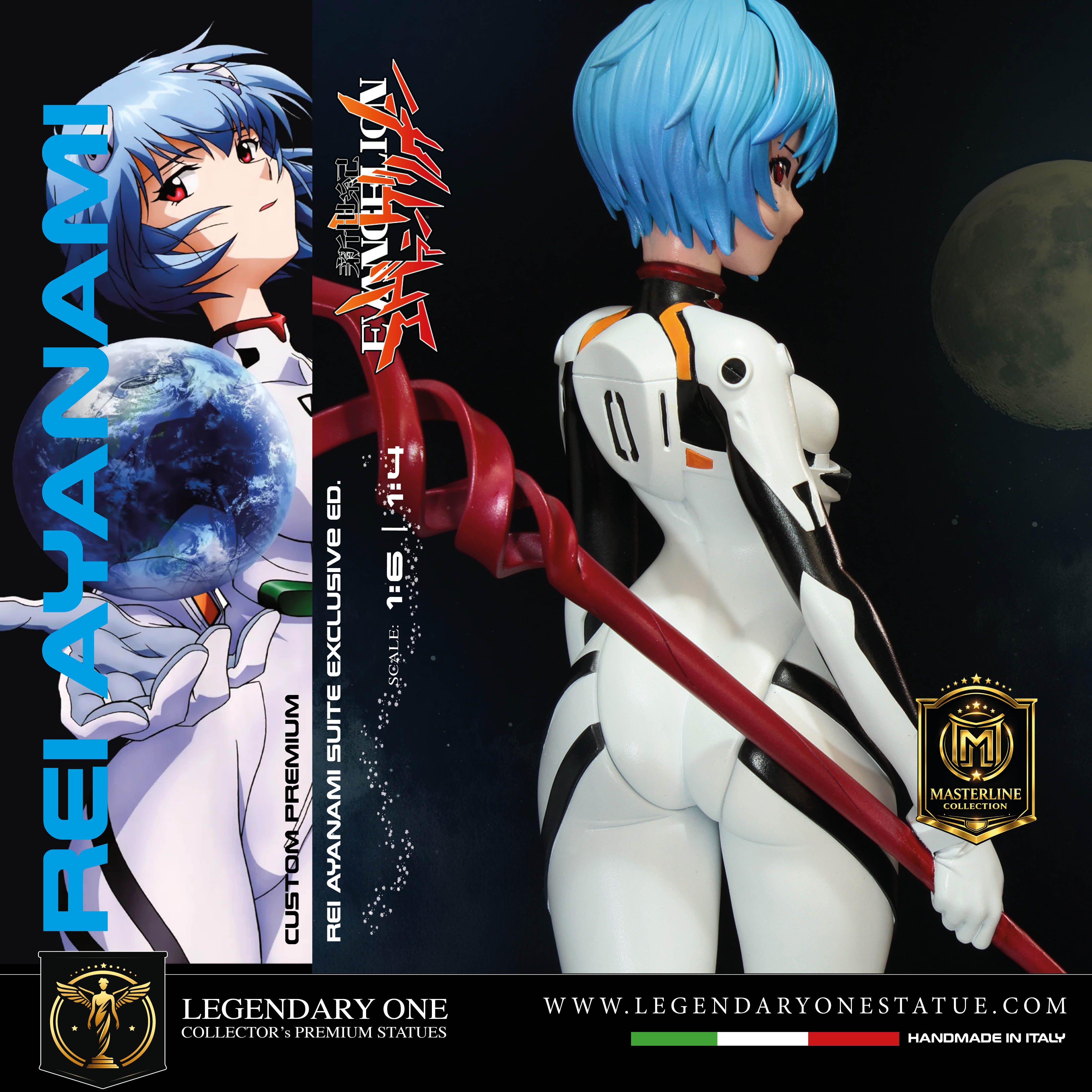 Rei Ayanami Statua da Collezione Esclusiva - Evangelion Figure Rei PlugSuit Edition - Real Anime Color - scala 1:6 / 1:4