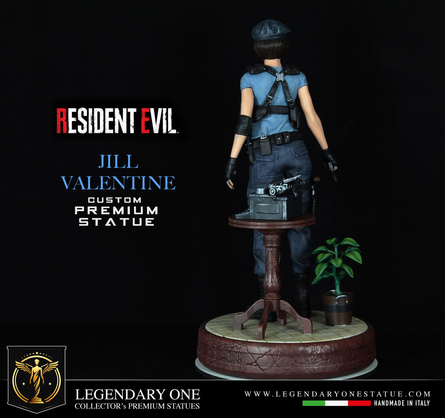 Jill Valentine statue, Resident Evil figure, Jill Valentine Figure Custom Premium Statue, Real Game Diorama Resident Evil, Real Color Effect High Res. 12k