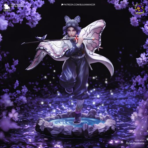Shinobu Kocho Demon Slayer statua da collezione IceBreaker Series