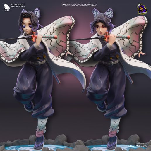 Shinobu Kocho Demon Slayer statua da collezione IceBreaker Series