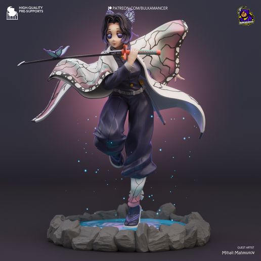 Shinobu Kocho Demon Slayer statua da collezione IceBreaker Series