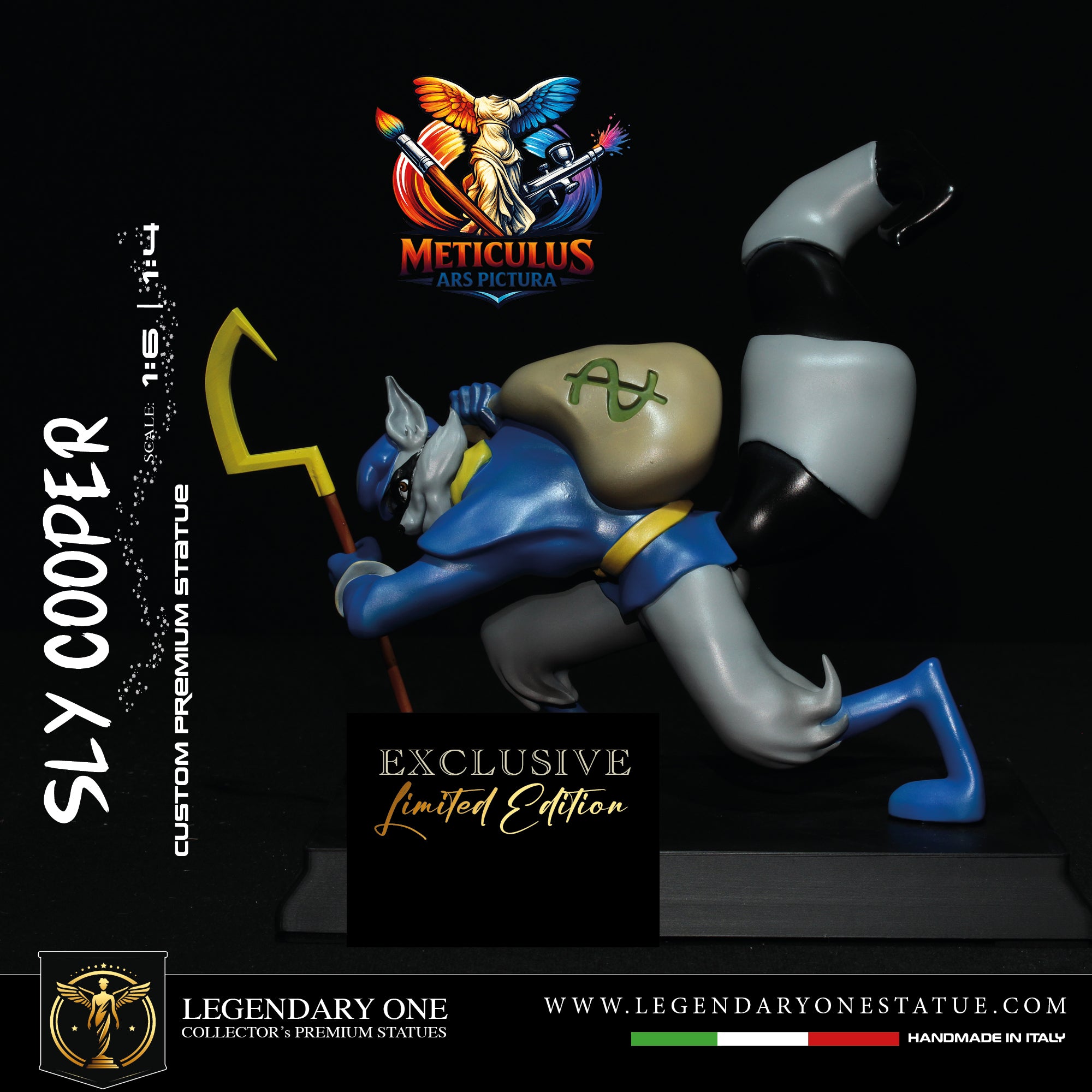 Sly Cooper Statua da collezione - Sly Cooper Figure esclusiva Real Game Color - scala 1:6