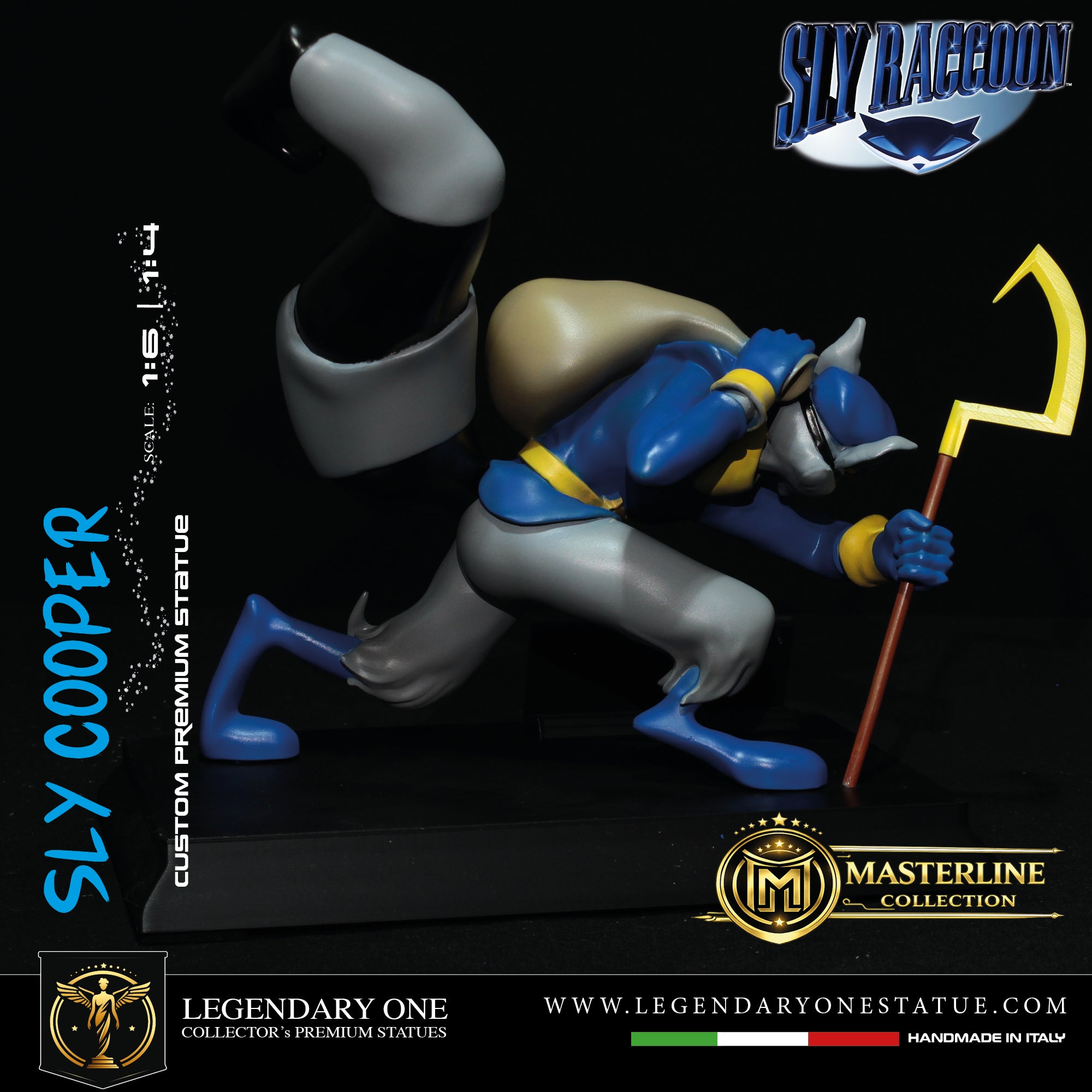 Sly Cooper Statua da collezione - Sly Cooper Figure esclusiva Real Game Color - scala 1:6