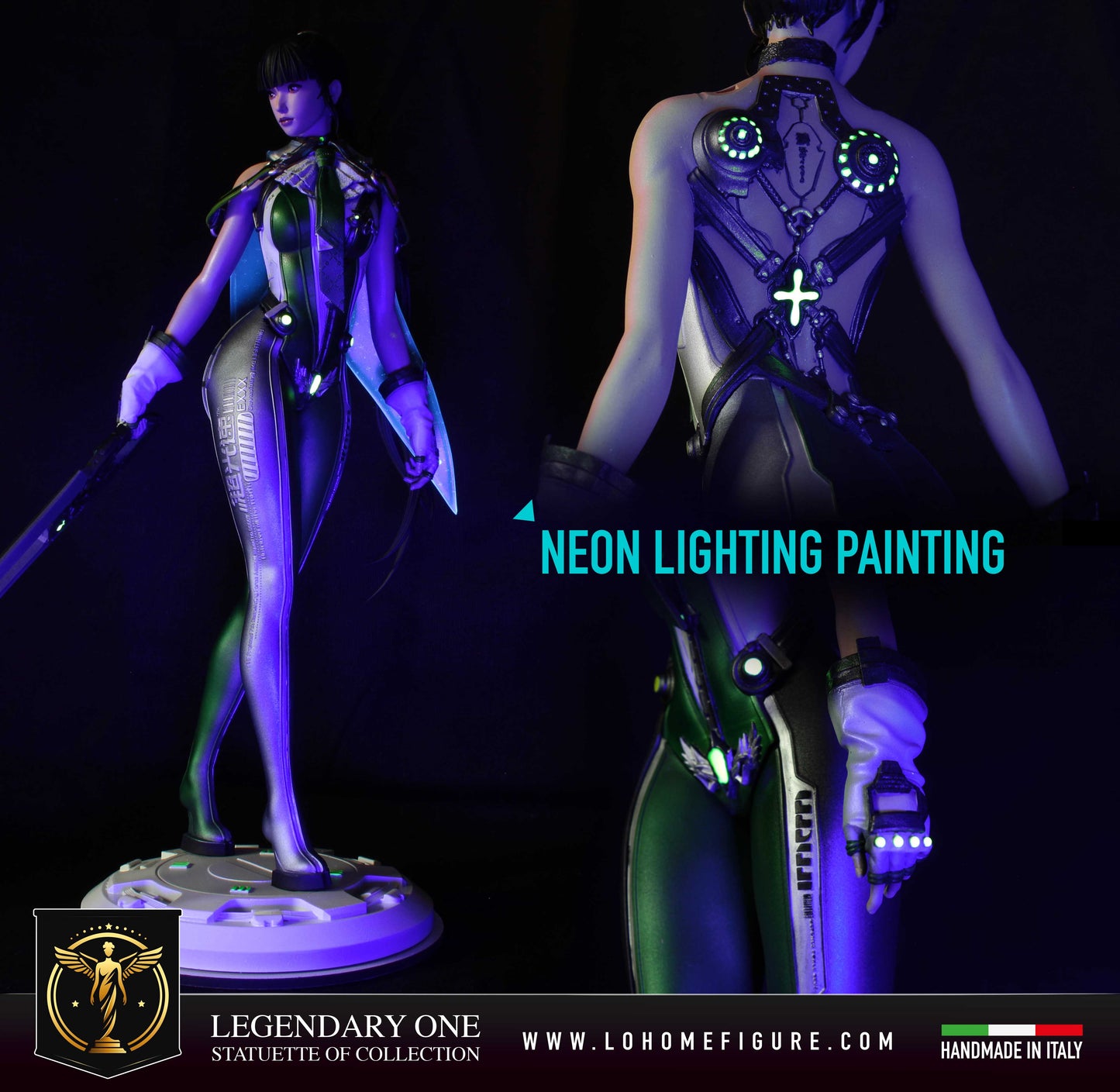 Stellar Blade statue, Eve figure, Stellar Blade Custom Premium Statue, con ali rimovibili, PS5 Stellar Blade, Real Game Color Effect Made in Italy High Res. 12k