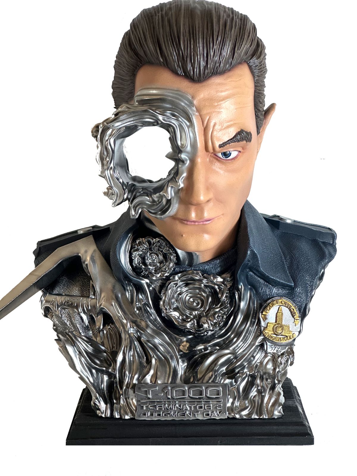 Terminator Busto T-1000 Statua, Liquid Metal Effect Glass, Terminator Gift  Action figure High Quality 12K Real Cinematic Effect