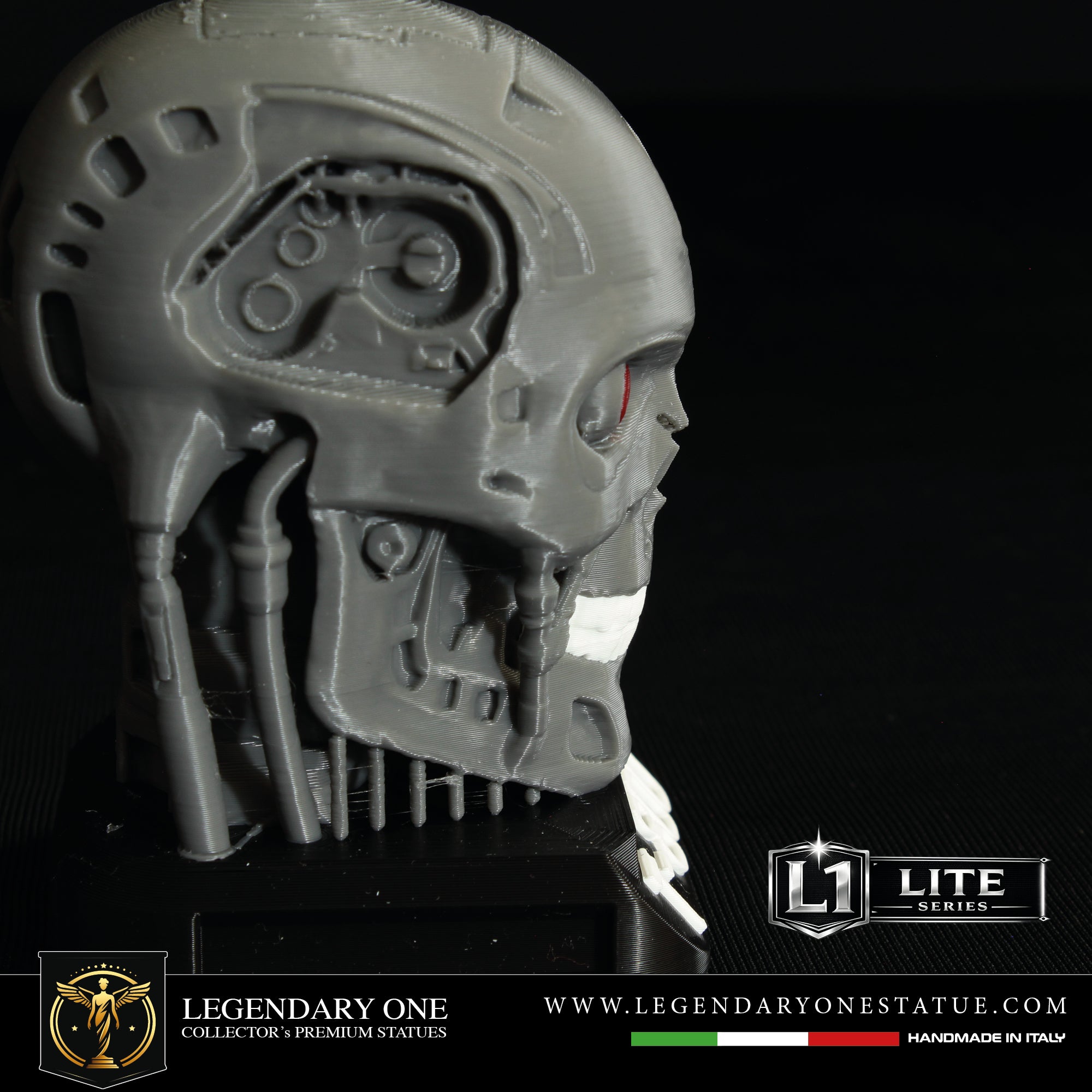 Terminator T-800 head Figure - Terminator Arnold Schwarzenegger Statua da Collezione