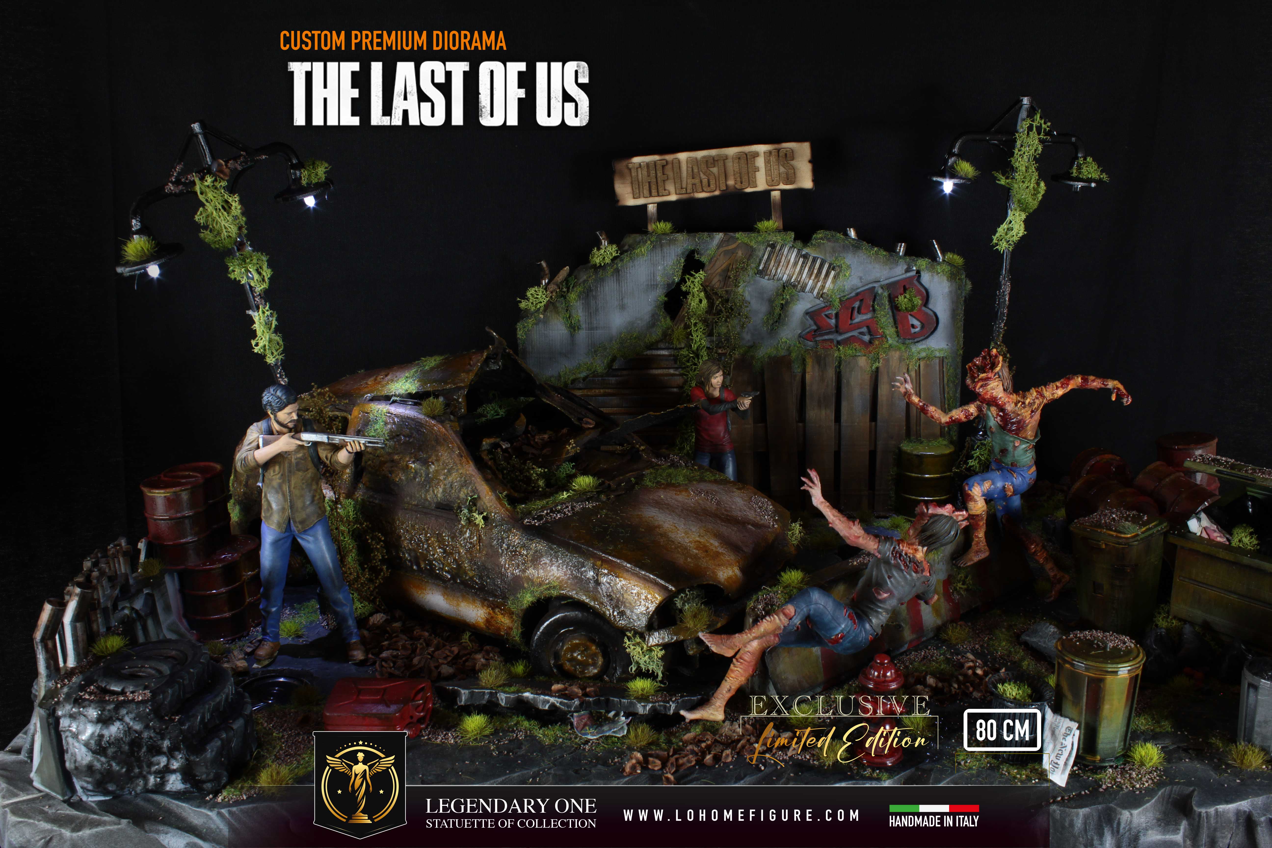 The Last of Us Diorama da collezione - Ellie e Joel Figure Limited Edition con multi LED