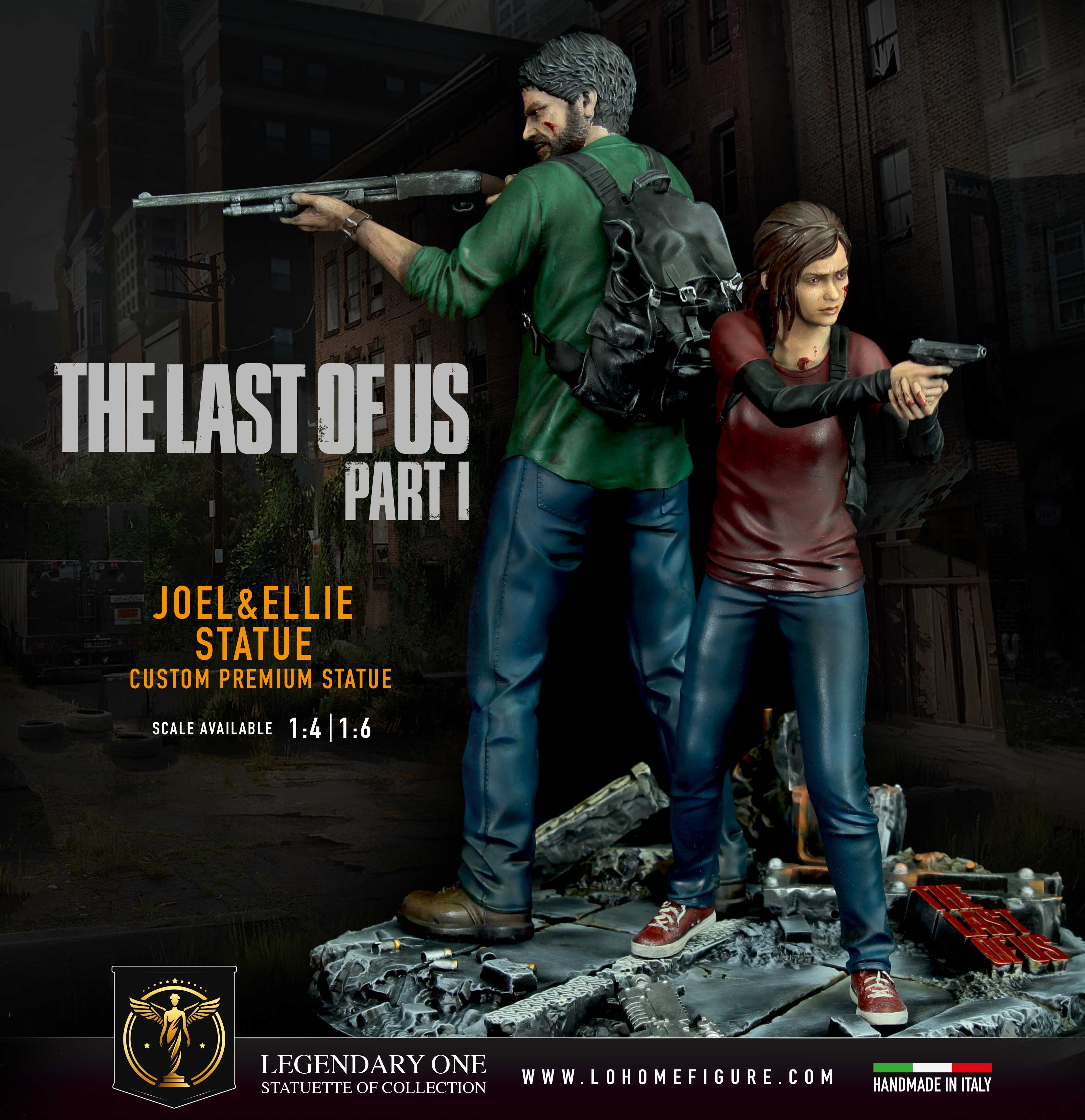 The Last Of US Statua da collezione Esclusiva - Ellie & Joel Figure Limited Edition - scala 1:4