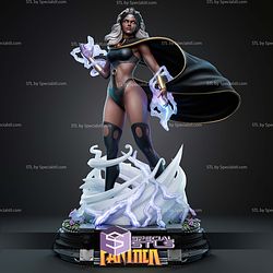Storm Black Panther Base X-Men dettaglio statua da collezione 4