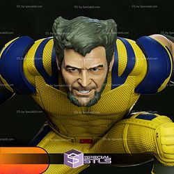 Deadpool and Wolverine New Diorama Marvel dettaglio statua da collezione 4
