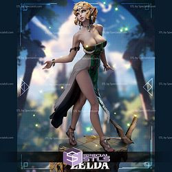 Princess Zelda Majesty The Legend of Zelda dettaglio statua da collezione 3