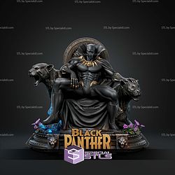 Black Panther Comic Throne Marvel dettaglio statua da collezione 4