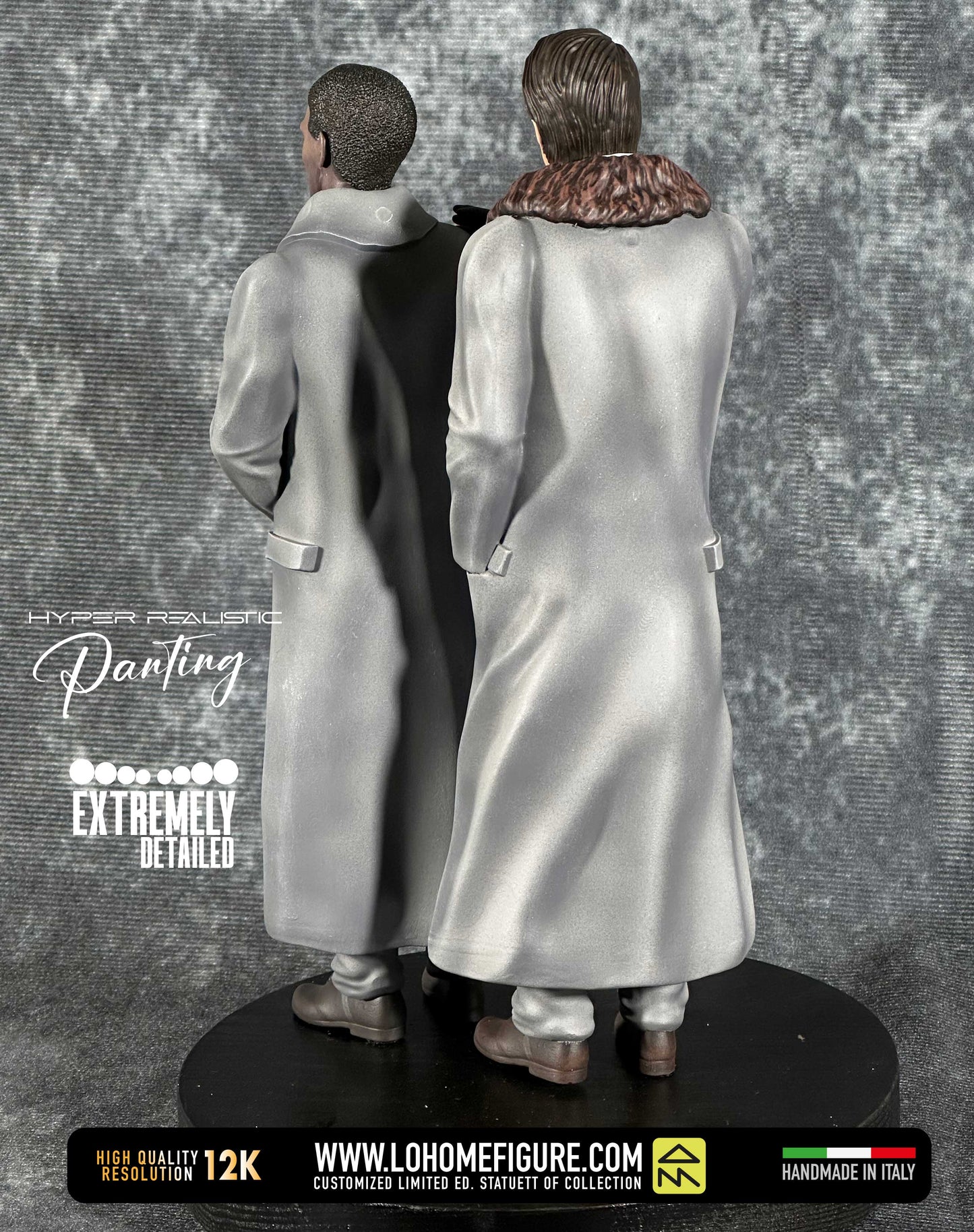 Trading Places statue Dan Aykroyd Eddie Murphy Figure diorama di Una Poltrona Per Due GIFT IDEA High Quality 12K Limited Edition MadeInITA