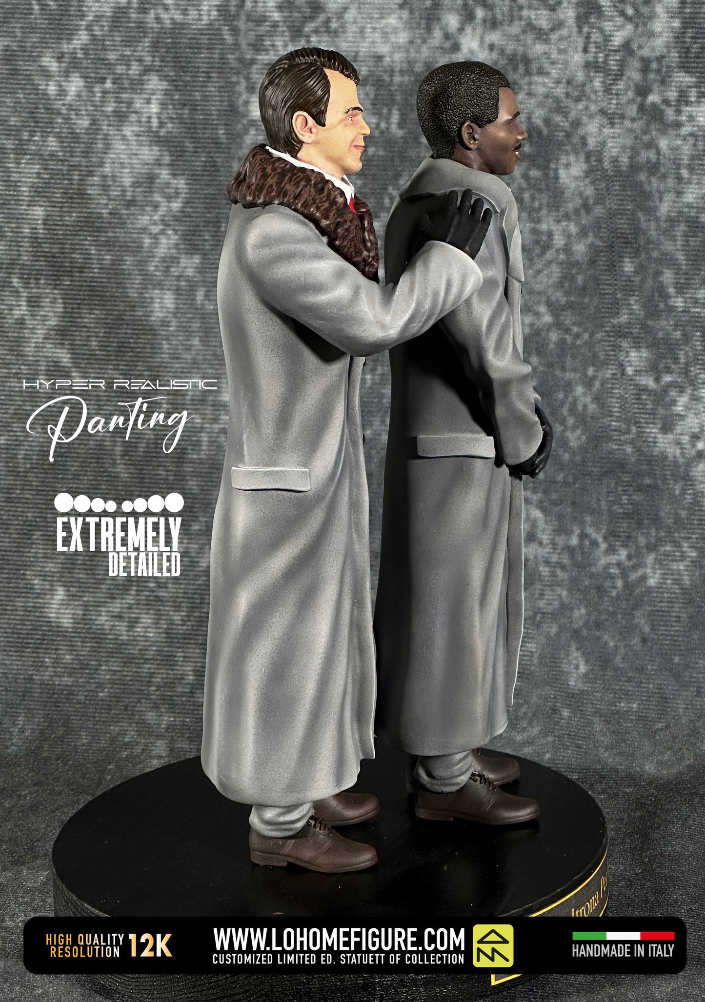 Trading Places statue Dan Aykroyd Eddie Murphy Figure diorama di Una Poltrona Per Due GIFT IDEA High Quality 12K Limited Edition MadeInITA