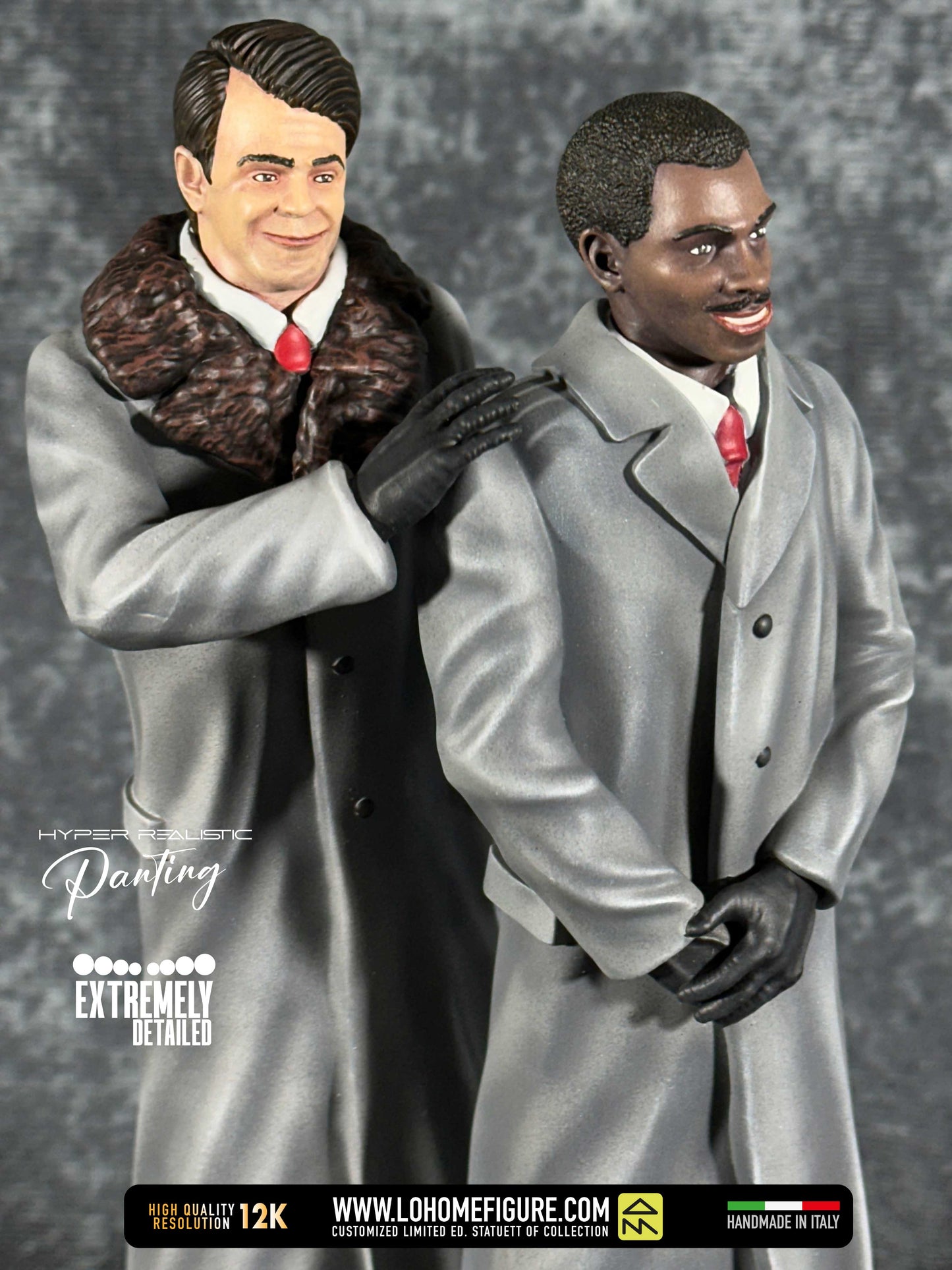 Trading Places statue Dan Aykroyd Eddie Murphy Figure diorama di Una Poltrona Per Due GIFT IDEA High Quality 12K Limited Edition MadeInITA