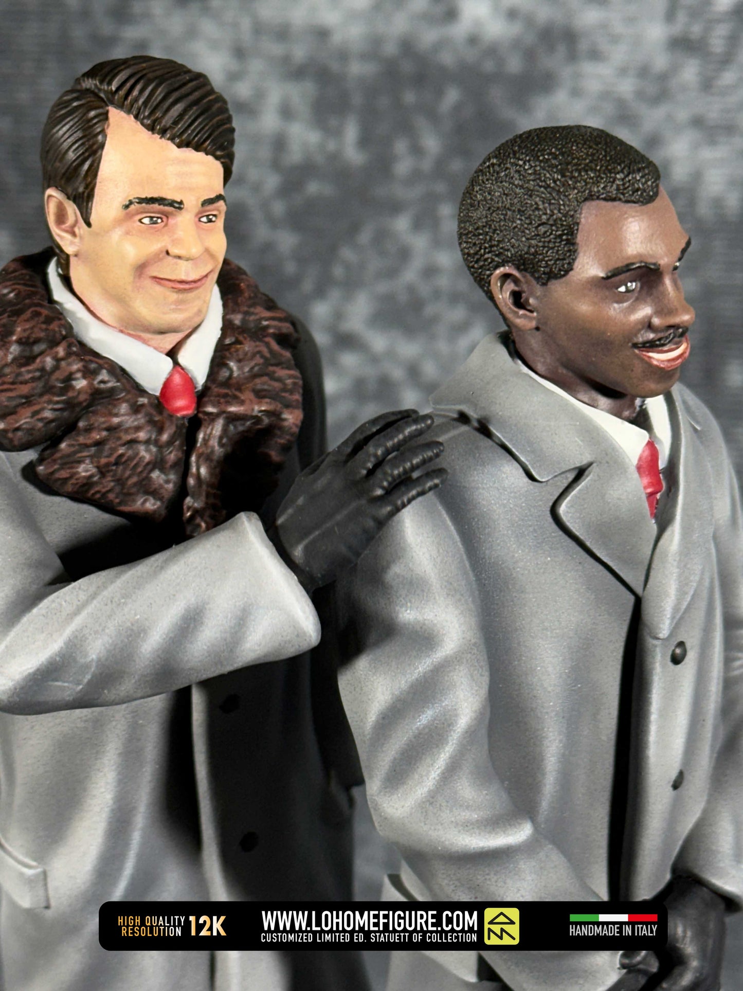 Trading Places statue Dan Aykroyd Eddie Murphy Figure diorama di Una Poltrona Per Due GIFT IDEA High Quality 12K Limited Edition MadeInITA