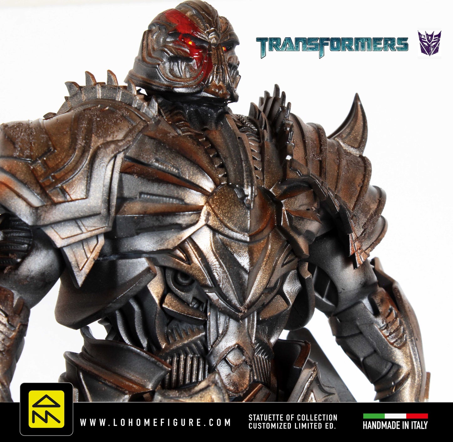 Megatron figure Transformers Action Figure Statua esclusiva di Megatron Robot Cinematic Real Effect Made in Italy 12k Decepticon Leader