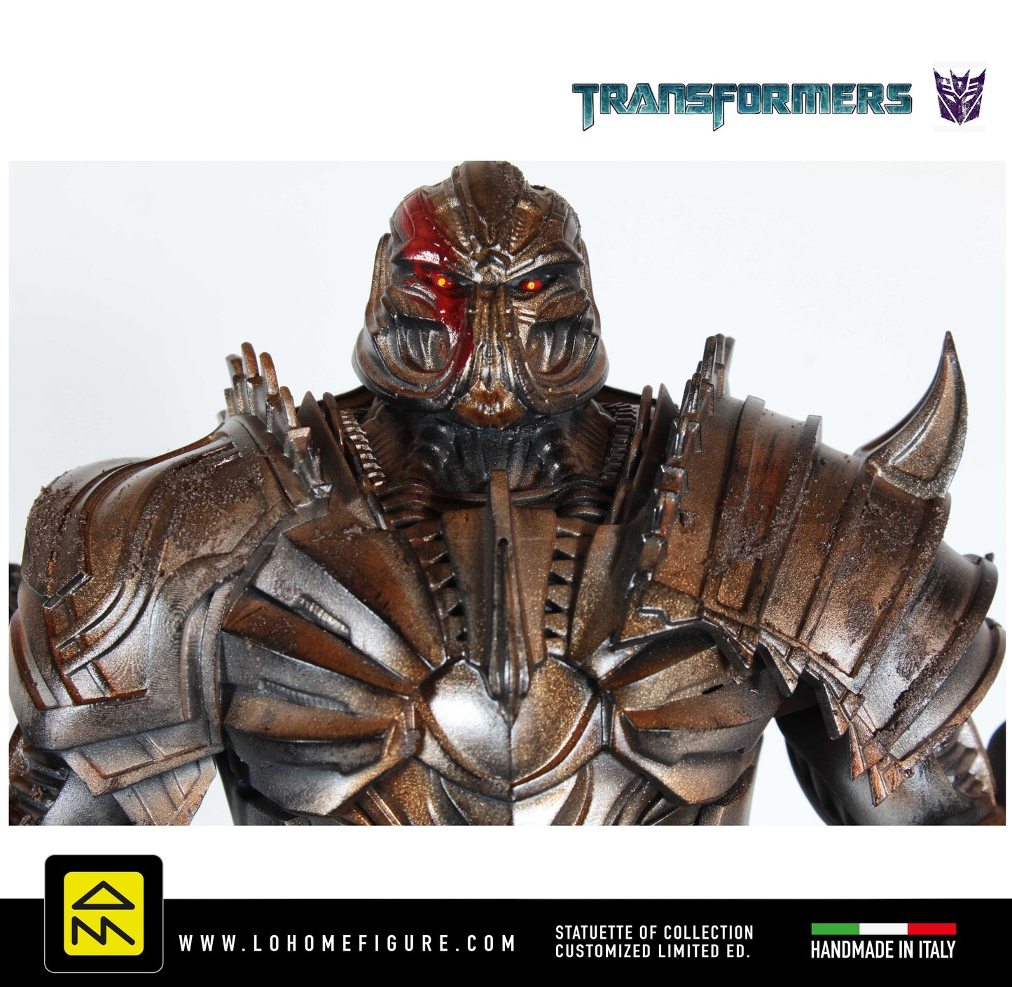 Megatron figure Transformers Action Figure Statua esclusiva di Megatron Robot Cinematic Real Effect Made in Italy 12k Decepticon Leader