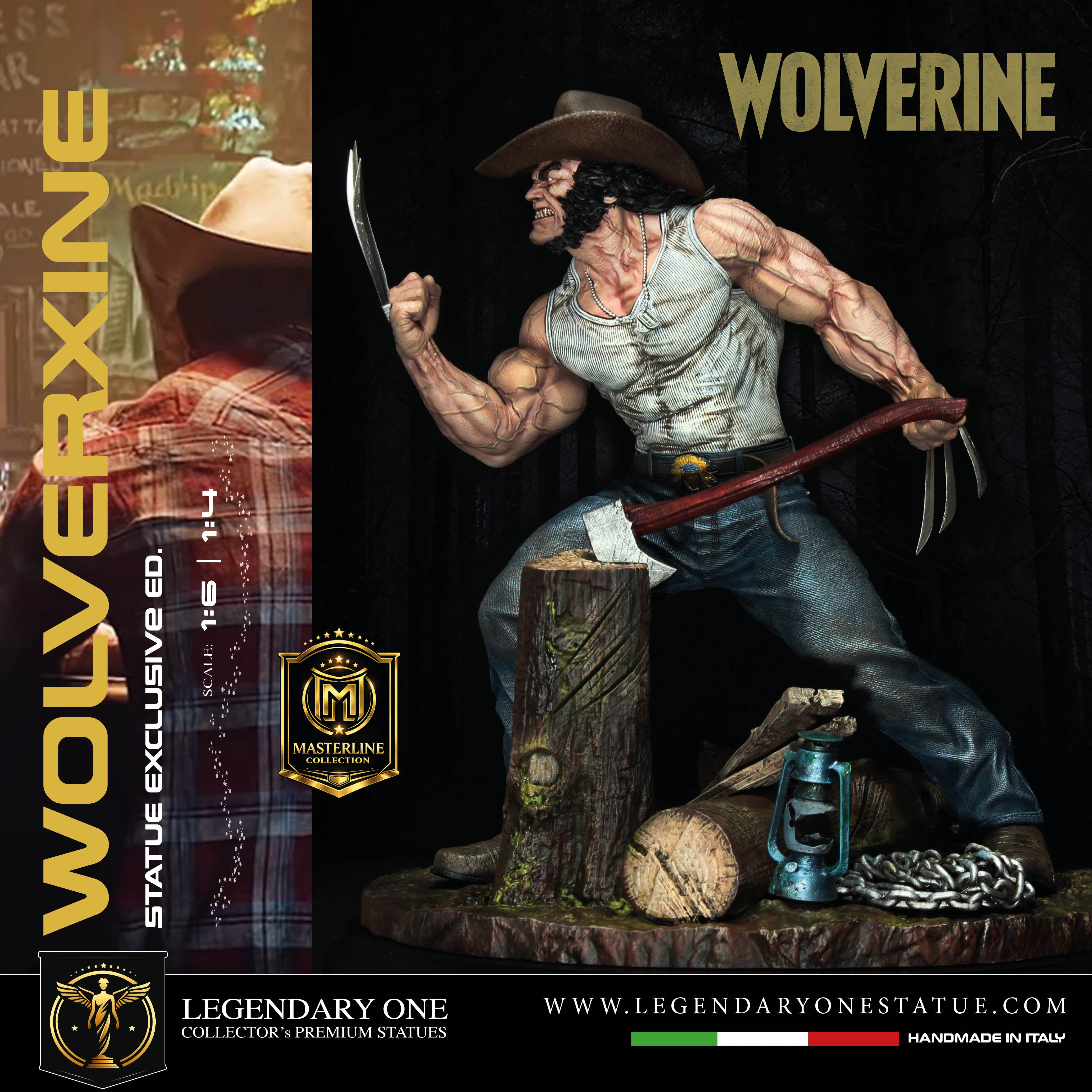 Wolverine Statua da collezione Esclusiva | Masterline Collection - Real Game Color | Scale 1:4 & 1:6