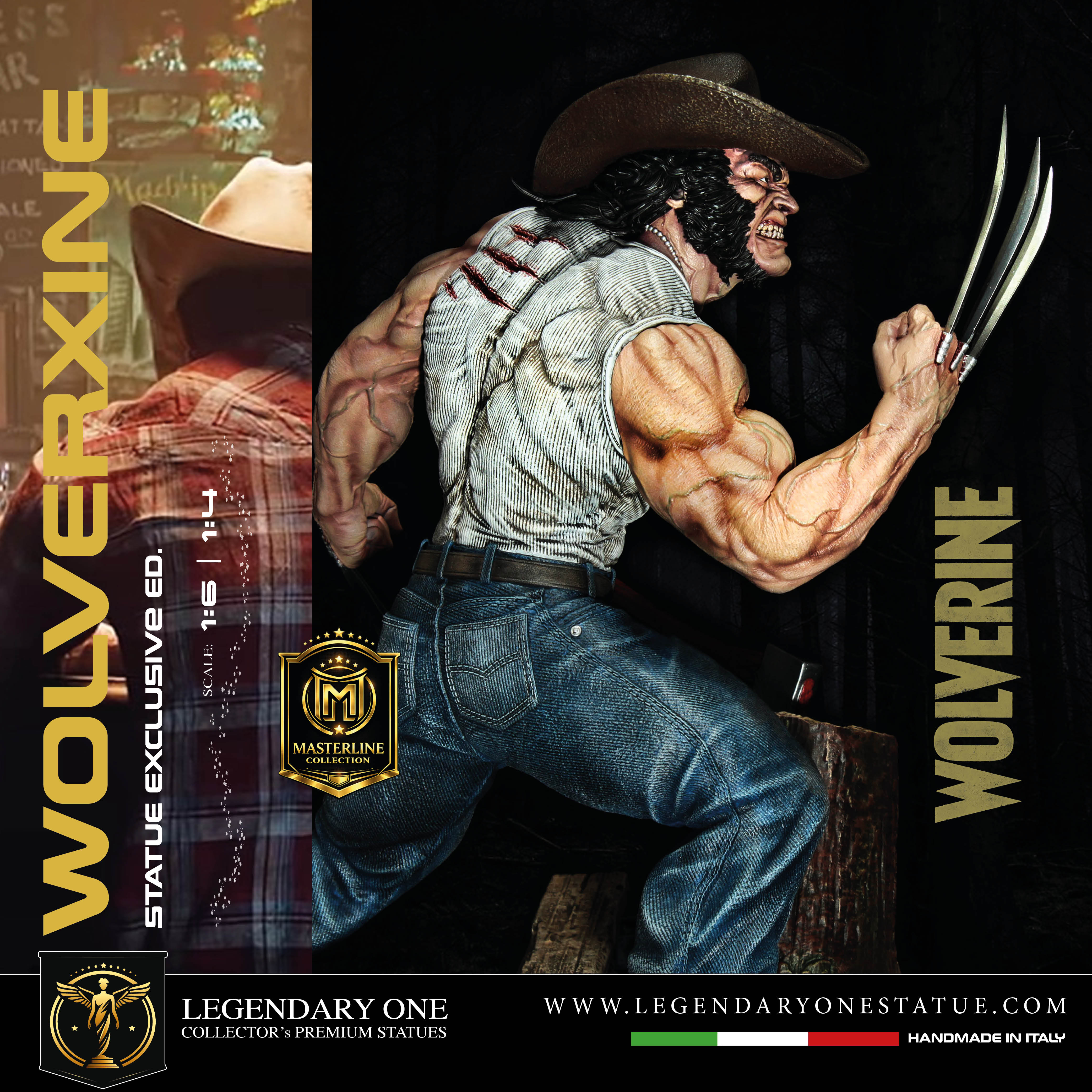 Wolverine Statua da collezione Esclusiva | Masterline Collection - Real Game Color | Scale 1:4 & 1:6