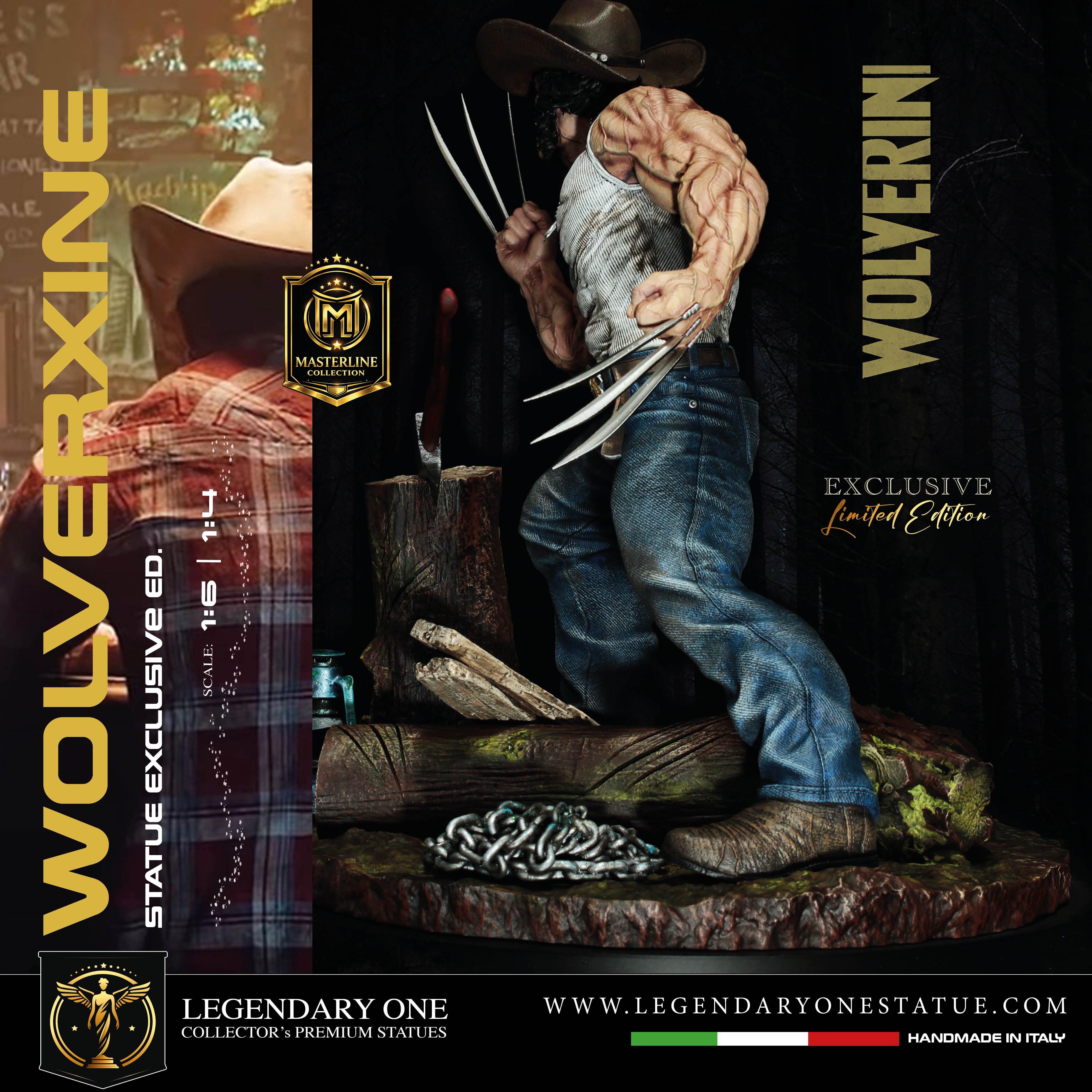 Wolverine Statua da collezione Esclusiva | Masterline Collection - Real Game Color | Scale 1:4 & 1:6