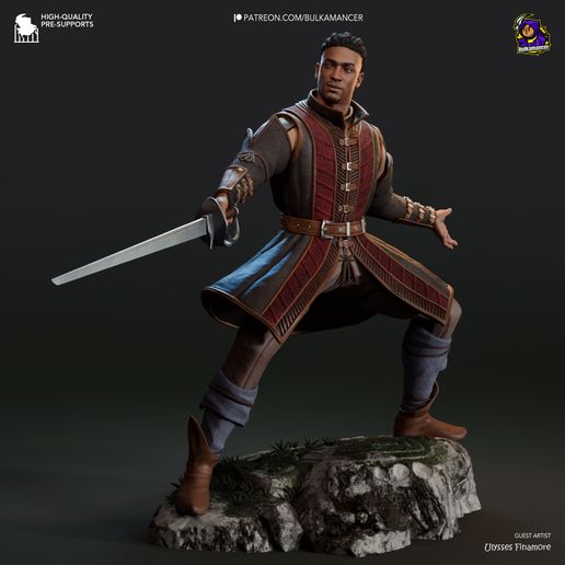 Wyll Baldur's Gate 3 statua da collezione IceBreaker Series