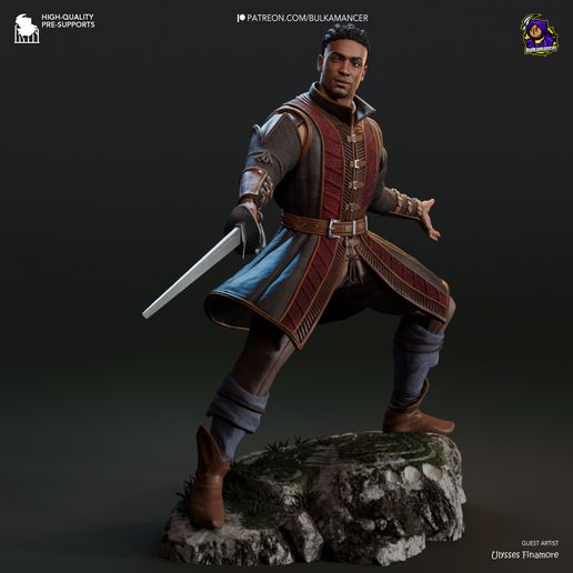 Wyll Baldur's Gate 3 statua da collezione IceBreaker Series