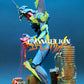 Statua Evangelion, incredibile EVA 01 alta più di 33 cm, su diorama post-apocalittico di Tokyo, collezionabile dell'Anime Manga Evangelion