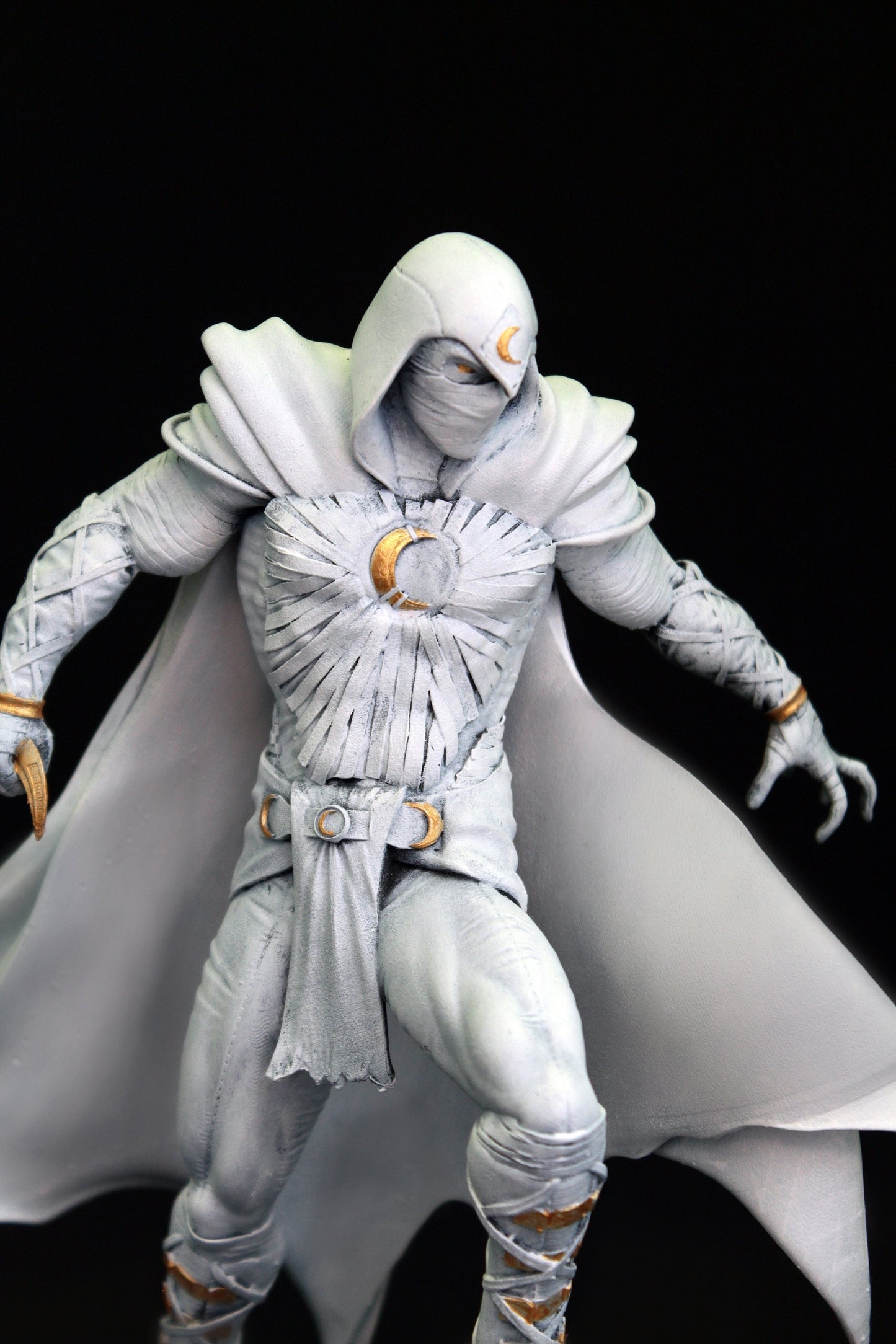 Moon Knight Figure, Moon Knight Statue personaggio meraviglioso fino a 36 cm, action figure da collezione, effetto reale, Marc Spector Figure