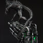 Action Figure Alien Xenomorph - Statua da 35 cm con LED, Alien diorama da collezione, dettagli incredibili, action figure esclusiva Made in Italy