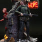 The last of us Diorama, Ellie Figure con Clicker in attacco, diorama da collezione, statua esclusiva con veri LED e Neon