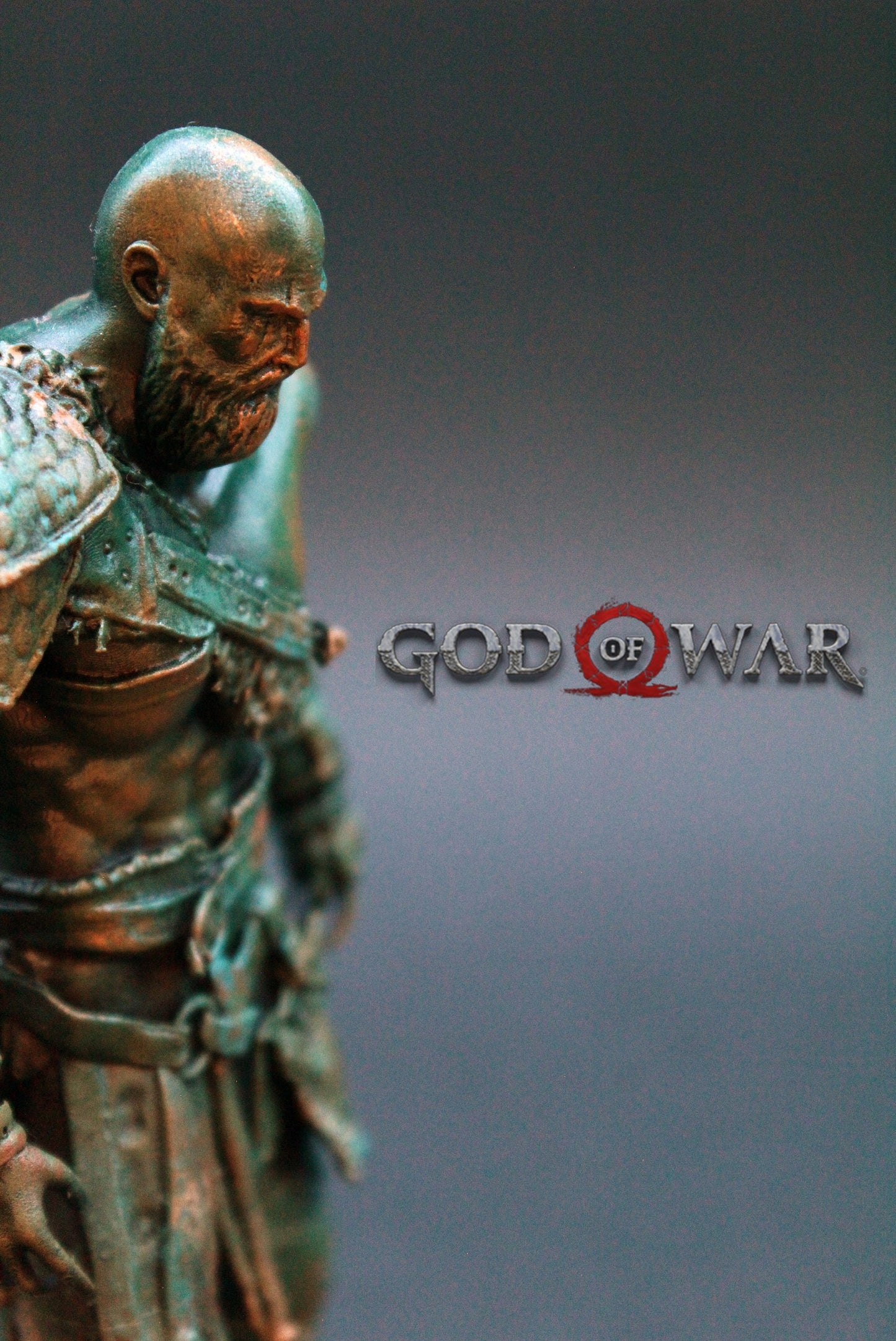 Figura di Kratos, Statua di God Of War, Action Figure Effetto da collezione Antica statua di Pompei, Giochi per Playstation 5, Scultura da collezione