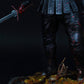 Figura The Witcher, statua di Geralt di Rivia, Action Figure Henry cavill serie TV The Witcher Netflix, con base reale, 27 cm, Made in Italy