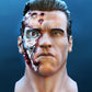 Statua del Terminator, Busto T-800, Action figure di Arnold Schwarzenegger, massimo realismo con LED integrati, Endoskeleton 12k di 32 cm